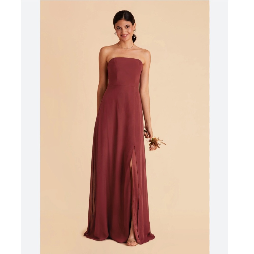 NWT Birdy Grey Chris Convertible Chiffon Dress in Rosewood XS